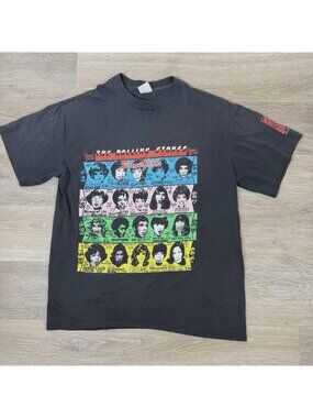 Vtg 1989 The Rolling Stones Some Girls Tour Shirt XL Faded Brockum Single Stitch